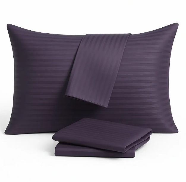 Наволочка U-tek Home Сатин Boston Anthracite Stripe 60х60 см