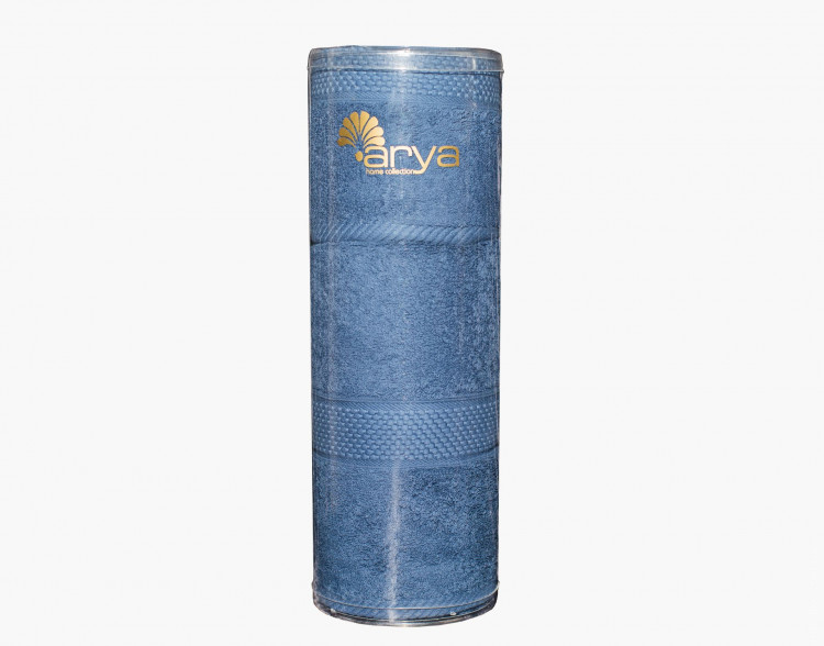Набор полотенец Arya в тубе Miranda Soft голубой 30x50 см + 50х90 см