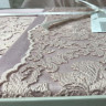 Постельное белье cатин с гипюром Gardine's Mila pudra евро