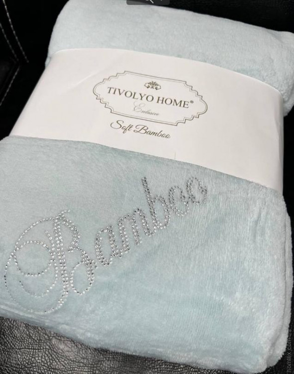 Плед Tivolyo Home Bamboo Soft 160x220 см мятный