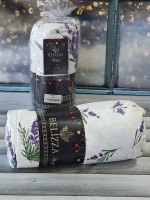 Простынь фланелевая Belizza Lavander 180x200 + резинка c наволочками 50х70 см
