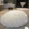 Набор овальных ковриков для ванной Estima lux krem (68х115 см + 57х80 см)