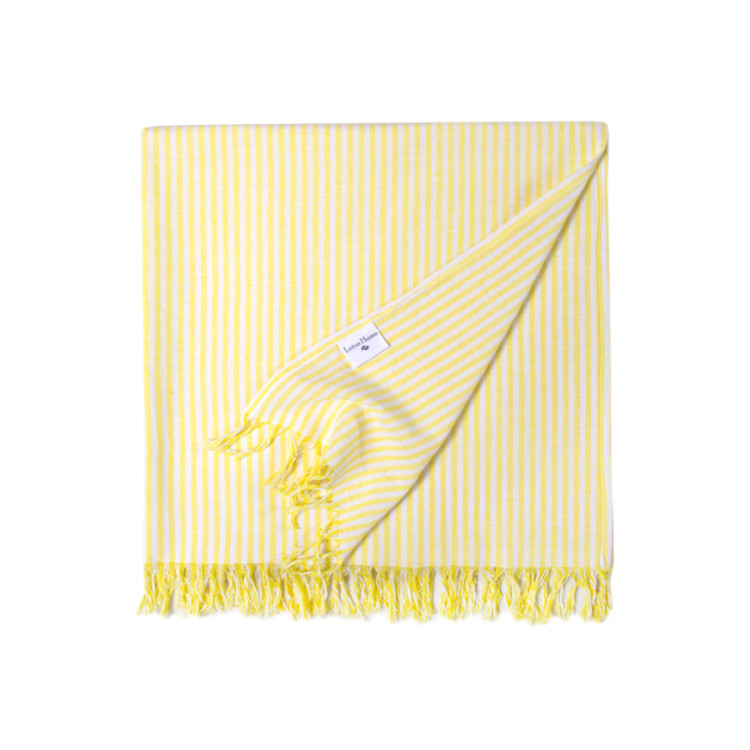 Полотенце Lotus Home Pestemal Argosa stripe yellow желтый 85х175 см
