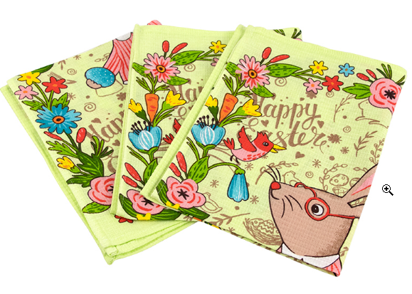 Набір рушників Руно Пасхальний зайчик салатовий 45х60 см з 3 шт. Набір рушників Руно Пасхальний зайчик салатовий 45х60 см з 3 шт.