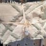 Муслиновое покрывало Moss Home 230x250 см Ромбы крем - мятный