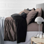 Постельное белье Mirson 0211+0055 Dark Chocolate евро