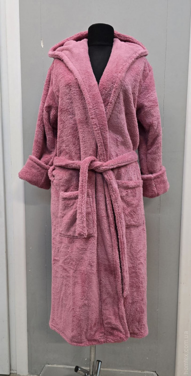 Халат женcкий махровый Zeron Welsoft пудровый