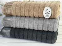 Набір махрових рушників Sweet Dreams Royal-Line із 3-х штук 50х90 см