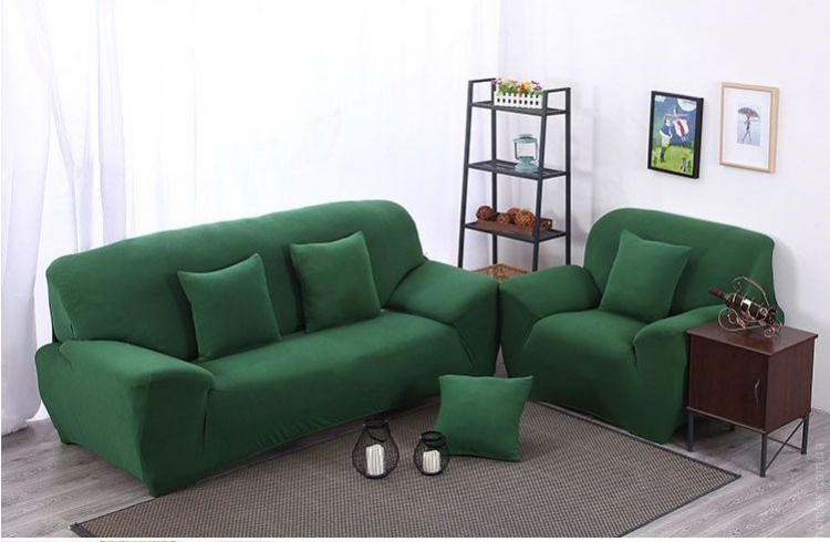 Чехол на диван трехместный HomyTex Зеленый
