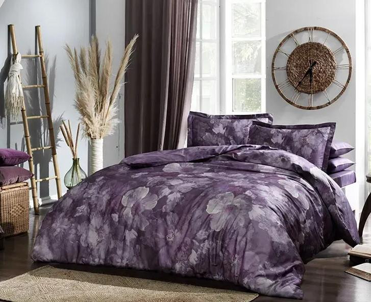 Постільна білизна TAC Digital Boheme mor полуторний