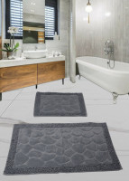 Набор ковриков для ванной комнаты Diva Tas Kivircik Blue 60x100+50x60 см