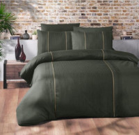 Постільна білизна First Choice Deluxe Ranforce Elegant Dark Green (темно-зелена) євро Постільна білизна First Choice Deluxe Ranforce Elegant Dark Green (темно-зелена) євро