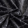 Чехол на трехместный диван HomyTex Бархатный плюш Темно-серый