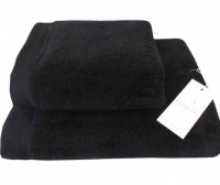 Набір махрових рушників Maison dor Artemis з 2-х штук 50x100 см + 85x150 см чорний Набір махрових рушників Maison dor Artemis з 2-х штук 50x100 см + 85x150 см чорний