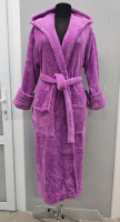 Халат жіночий махровий Zeron Welsoft фіолетовий