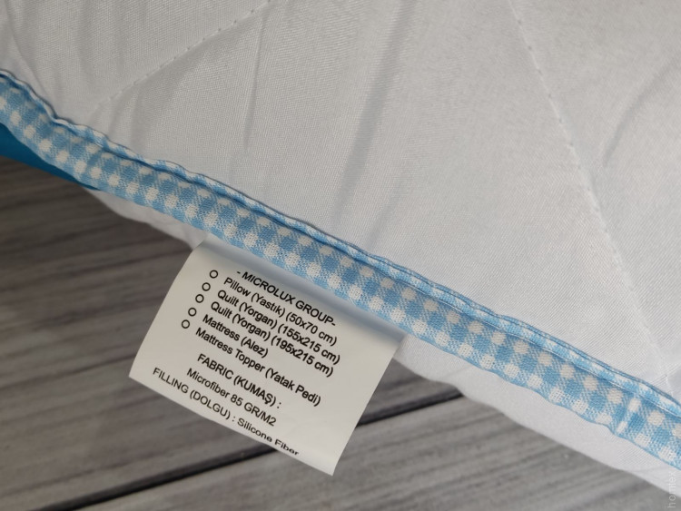 Подушка антиалергенна Jerred home 50x70 см зі знімним чохлом