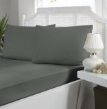 Простирадло на гумці First Choice сатин Moonmist 180x200 + 30 см з наволочками