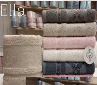 Набор махровых полотенец Fakili Tekstil bamboo Ella 70x140 см из 6-ти штук Набор махровых полотенец Fakili Tekstil bamboo Ella 70x140 см из 6-ти штук