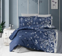 Постільна білизна First Choice Living navy blue полуторна Постільна білизна First Choice Living navy blue полуторна