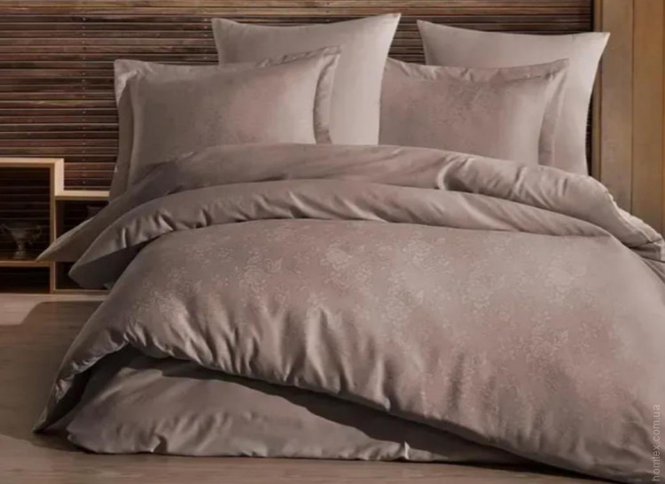 Постільна білизна Saheser Tallia vizon євро сатин-жаккард Постільна білизна Saheser Tallia vizon євро сатин-жаккард