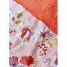 Набор постельное белье с покрывалом Karaca Home Elia pembe 2020-1 розовый евро 