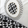 Постельное белье Karaca Home Zethos siyah pike jacquard 200х220 см евро
