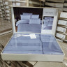 Постільна білизна First Choice New trend dusty blue сатин Delux євро Постільна білизна First Choice New trend dusty blue сатин Delux євро