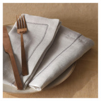 Набір серветок кухонних Lotus Home Benna linen сірий 35х50 см з 2 шт.