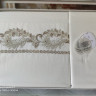 Постельное белье Dantela Vita Inci krem с вышивкой евро 