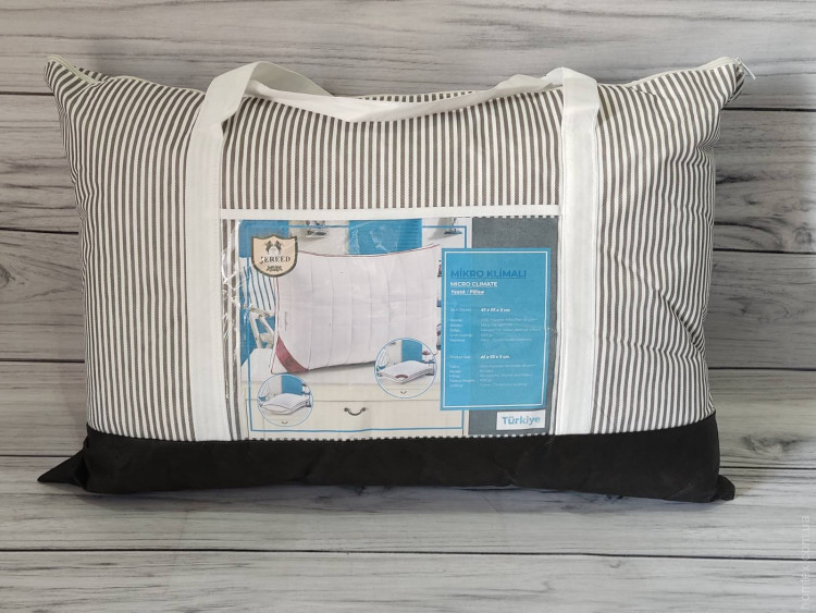 Подушка мікрогель Jereed home 50x70 см, знімний чохол з термовставками по периметру