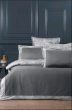 Постельное белье La Romano Rivano steel grey сатин PREMIUM египетский хлопок евро 