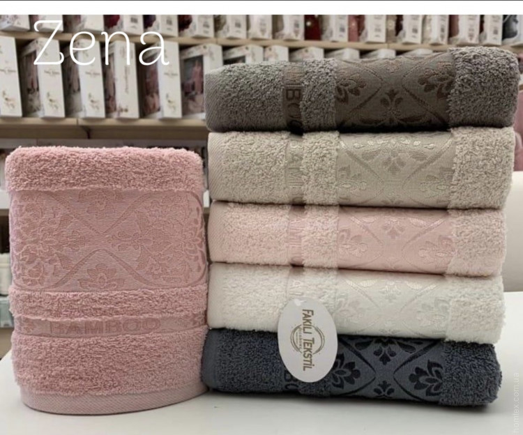 Набор махровых полотенец Fakili Tekstil bamboo Zena 70x140 см из 6-ти штук Набор махровых полотенец Fakili Tekstil bamboo Zena 70x140 см из 6-ти штук