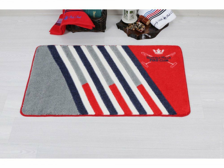 Коврик для ванной Beverly Hills Polo Club 304 Red  57х100 см