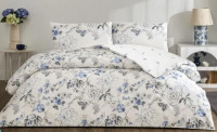 Постельное белье TAC Luna mavi ранфорс полуторный Постельное белье TAC Luna mavi ранфорс полуторный
