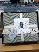 Покривало бавовняне Moss Home 200x230 см модель 5