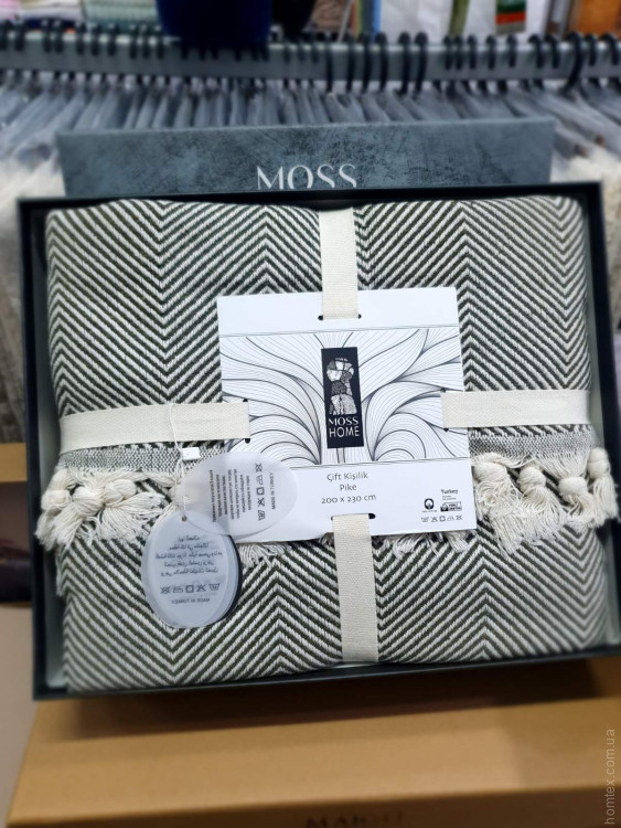 Покривало бавовняне Moss Home 200x230 см модель 5