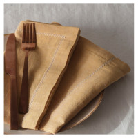 Набір серветок кухонних Lotus Home Benna mango гірчичний 35х50 см з 2 шт.