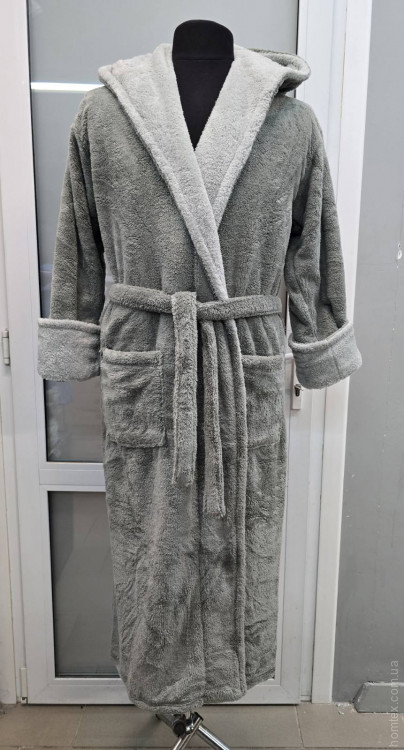 Халат мужской welsoft Zeron серо-оливковый Халат мужской welsoft Zeron серо-оливковый