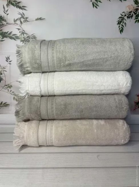 Набір махрових рушників Pupilla із 4-х шт. 70x140 см, модель 50