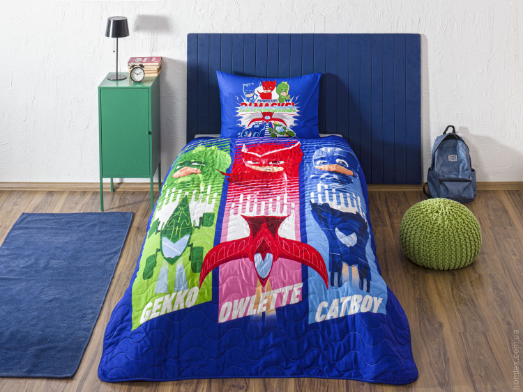 Покривало TAC Disney PJ Masks Power UP 160x220 см з наволочкою 