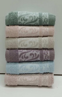 Набір бамбукових рушників Durul havlu із 6 шт. 50х90 см, модель 4