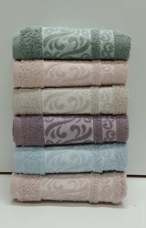 Набір бамбукових рушників Durul havlu із 6 шт. 50х90 см, модель 4