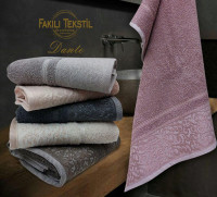 Набір махрових рушників Fakili Tekstil vip cotton Dante 70x140 см з 6-ти штук 