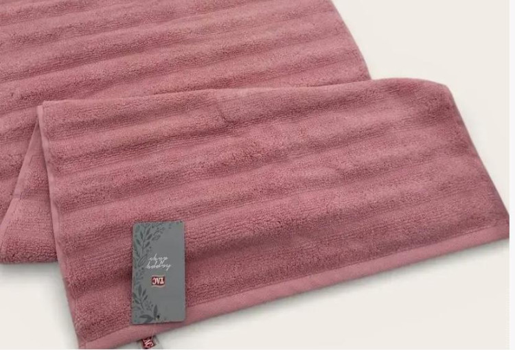 Махровое полотенце Tac Tanes micro cotton Pudra 50х90 см