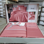 Постельное белье First Choice Modalife coral сатин Delux евро