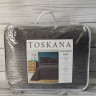 Покривало велюрове Toskana 240x260 см з наволочками сіре