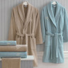 Набор банный халаты с полотенцами Marie Claire DANYA BLUE-BROWN