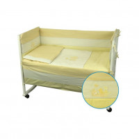 Спальный комплект для детской кроватки Руно "Котята" желтый