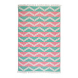 Полотенце Barine Pestemal Ups and Downs pink green 90x160 см 