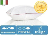 Подушка Mirson антиаллергенная Deluxe Tencel упругая регулируемая 40x60 см  